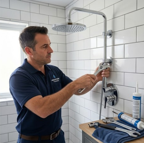 Professional shower and faucet installation in Montreal
