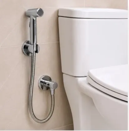 Bidet seat attachment and water line installation