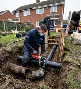 Trenchless sewer pipe replacement — cured-in-place liner and hydro-jetting of Montreal sewer line